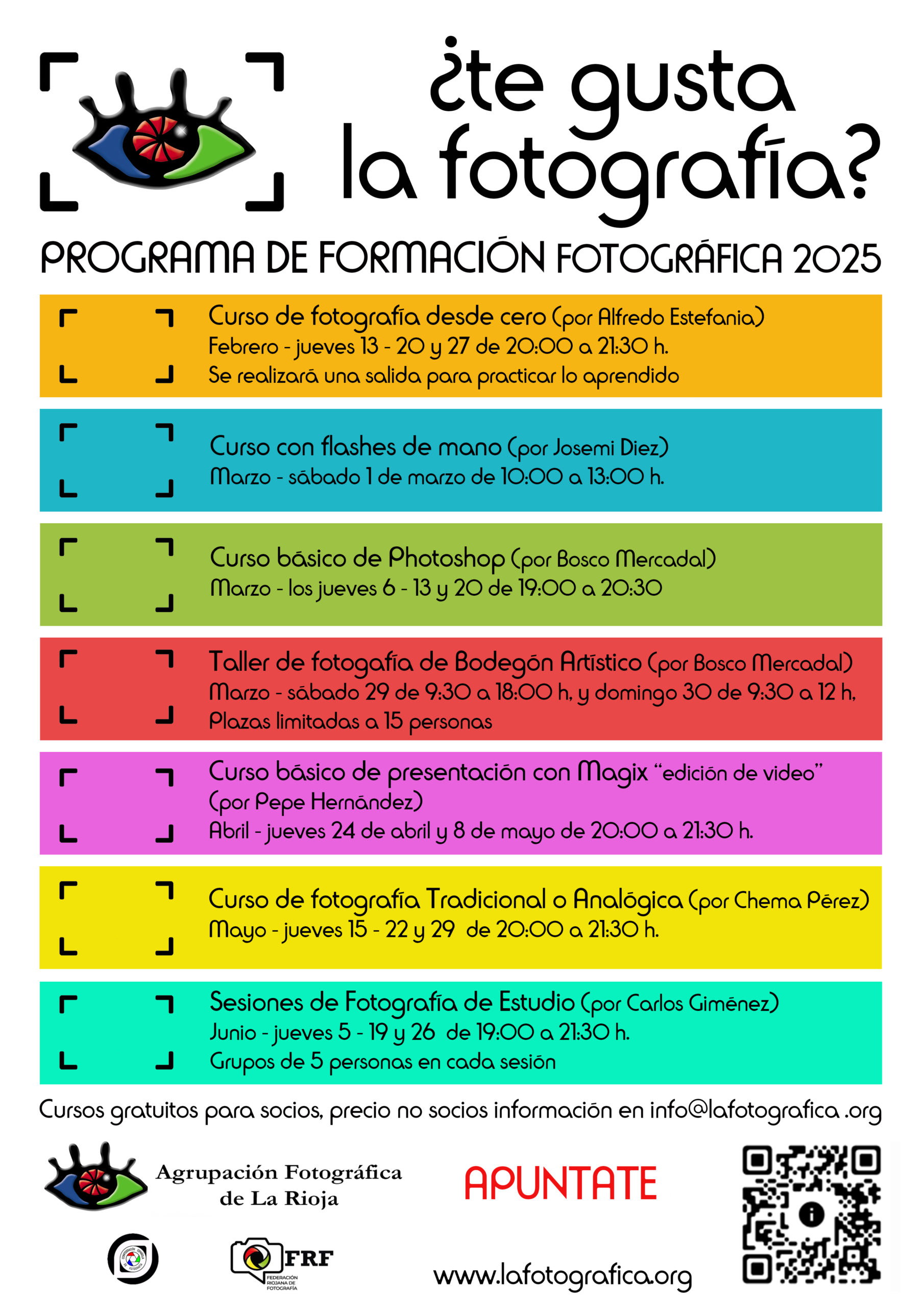 Programa de formación fotográfica 2025