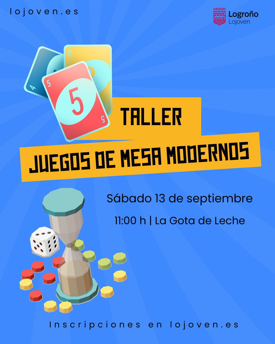 Taller juegos de mesa modernos septiembre