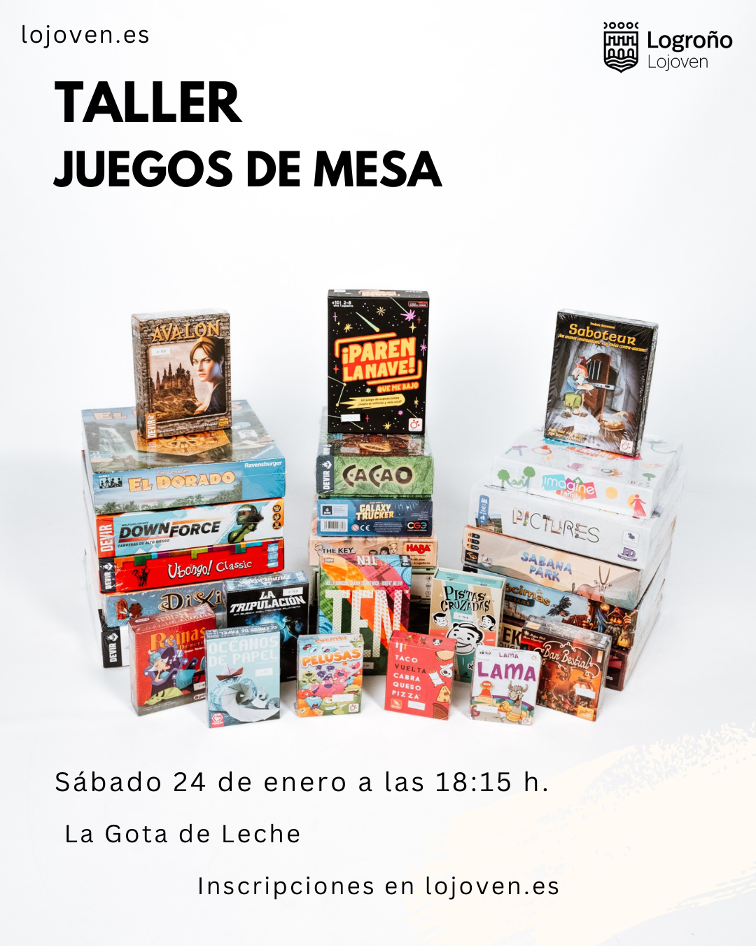 Taller juegos de mesa modernos enero