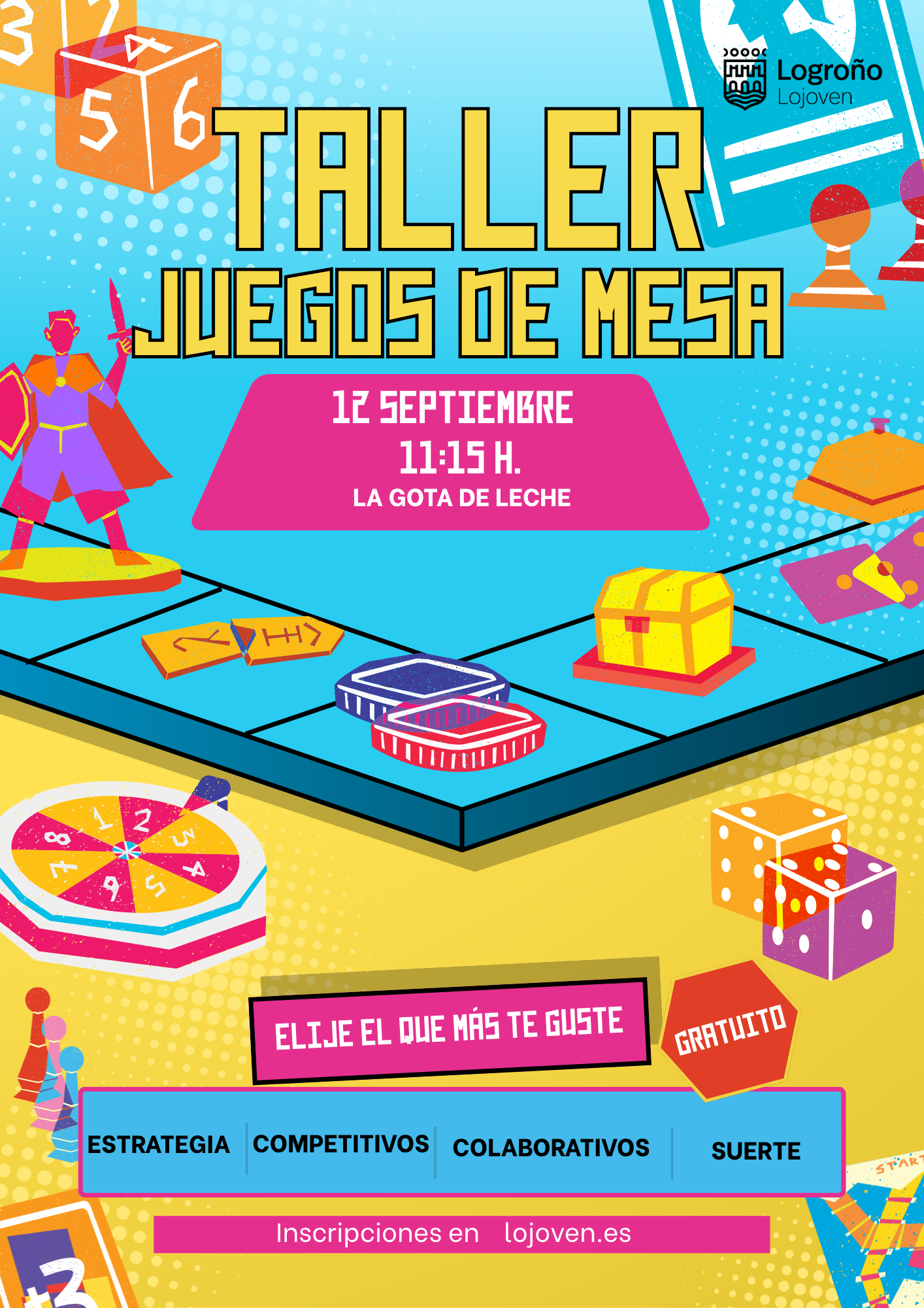 Taller juegos de mesa modernos Septiembre